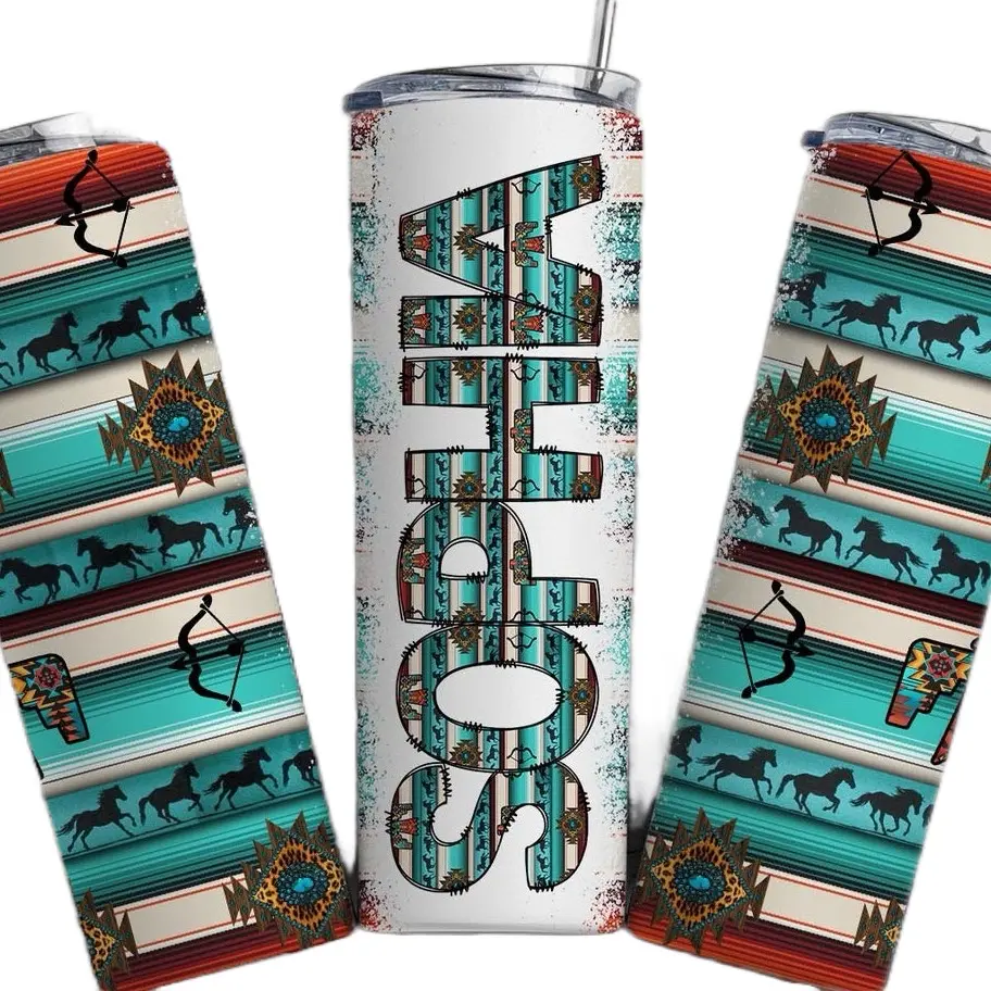 Custom Aztec Tumbler 20 oz