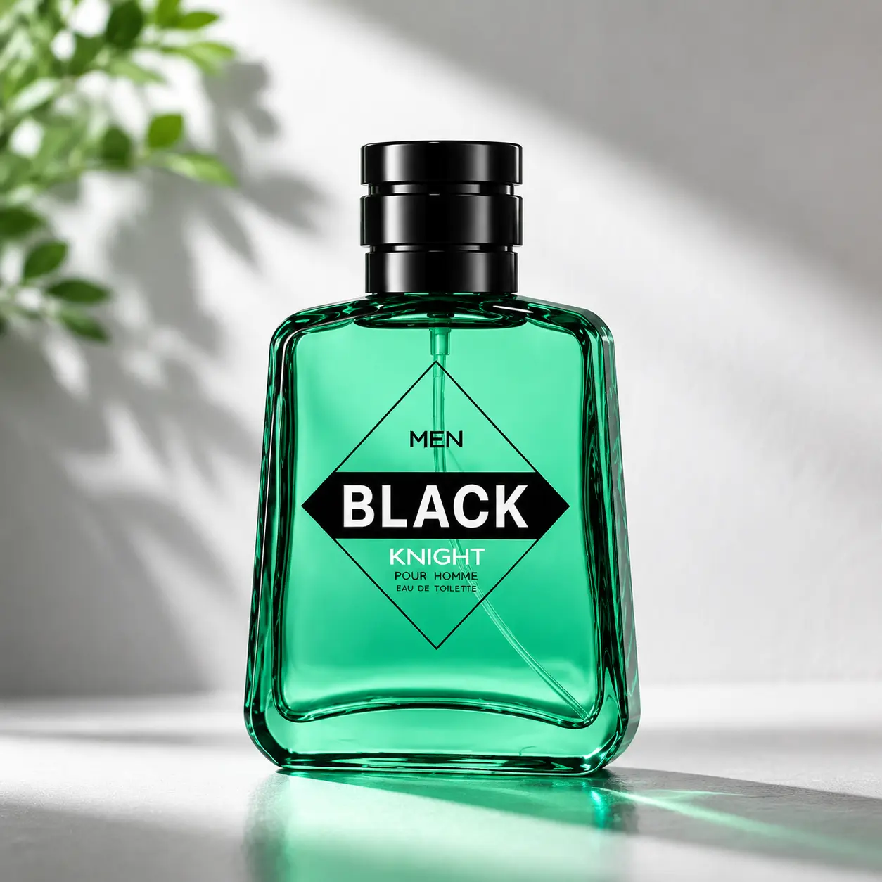 Black Knight Eau de Toilette for Men, 100ml High-End Alcohol-Containing Woody Cologne Spray with Peppermint, Classic Cedar Wood & Fresh Summer Citrus Notes, Mature Elegant Clean Scent for Daily Business, Ideal Premium Gift Box for Adult Him, Adults