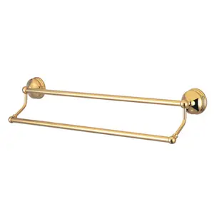 Kingston Brass  Vintage 18 in. Dual Towel Bar, Polished Brass