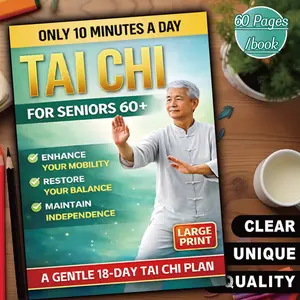 Tai Chi 28-Day Challenge Book | 10 Mins a Day – Easy & Fun, Perfect for Seniors and All Levels 🧘✨