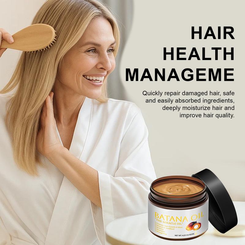 Batana Oil For Hair & Repair Natural Organic Formula Boost Thickness Nourish Dry Scalp  Hair Care Shiny Eliminates Split Ends for Men & Women