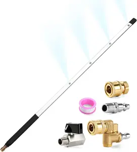 SAGEWOLF 24 Inch Pressure Washer Radiator Cleaning Wand, Car Radiator Cleaning Tools with Dual-Use Car Radiator Cleaner Wands for Pressure Washer & Pressure Air Pump Flush Car Truck Radiator Power Washer Wand