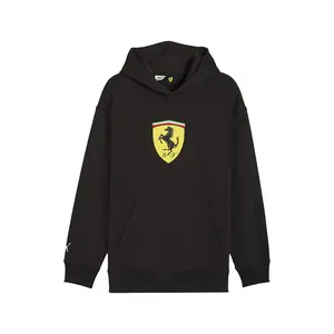PUMA Mens Scuderia Ferrari Sportswear Shield Hoodie Casual Outerwear Casual - Black