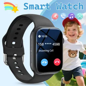 Trendy Kids Smart Watch with Video Call & SOS Alert - Step Counter, Custom Wallpapers, iOS & Android Compatible - Perfect Gift for Boys & Girls, Wearable Smartwatch