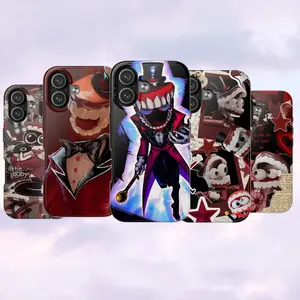 Caine Phone Case, The Digital Circus, Creepy Teeth iPhone Cover, Dark Cartoon