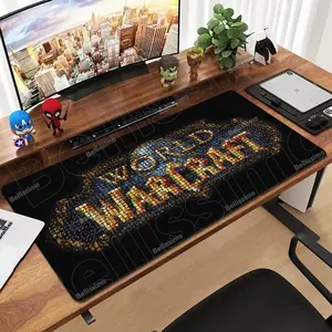 World of Warcraft Gaming Mouse Pad, Large Extended Desk Mat with Natural Rubber Base, Smooth Surface, Durable Thick Design, Keyboard Mousepad for PC Gamer Setup