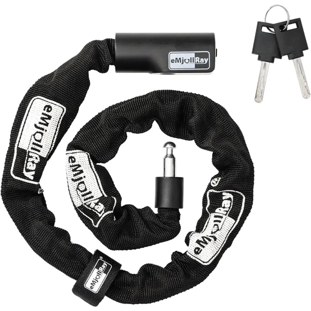 Scooter Lock,Scooter Chain Lock with 2 Keys,2.62 ft Heavy Duty Anti-Theft Bike Chain Lock,Security Chain Links Lock For Scooters,Bikes,Motorcycle,Gates(6mm Thick)