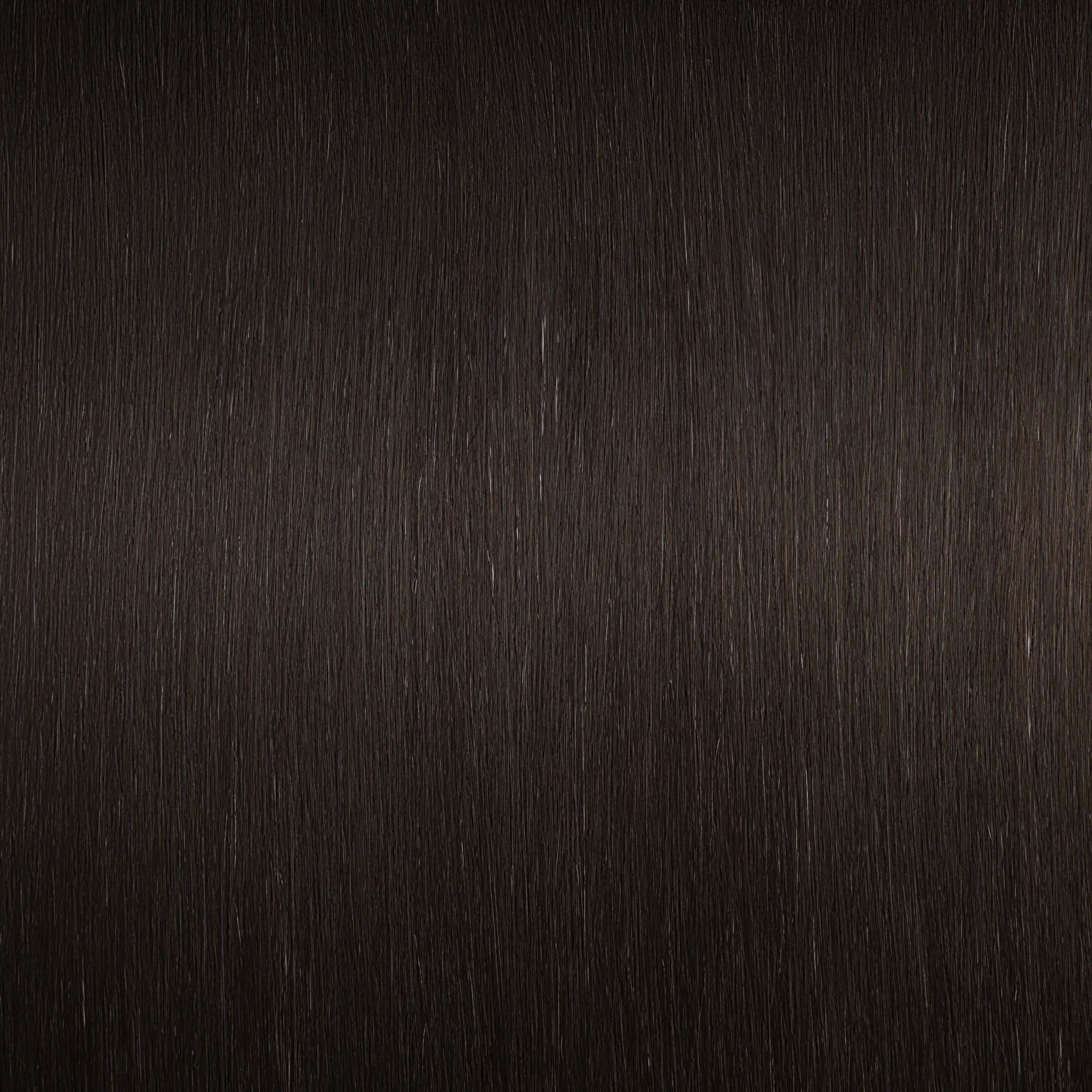 1B Ultra Narrow Clip In Hair Extensions - Soft Black