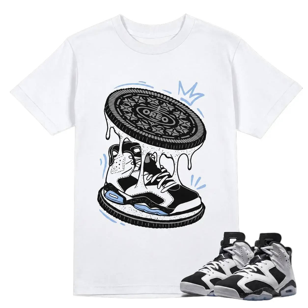 J6 Oreo Matching Shirt, Cookie Graphic Tee, 90s HipHop Streetwear, Gift For Women and Men, Best Gift