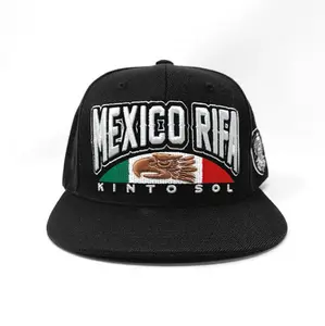 Snap Back Hat - Mexico Rifa Black