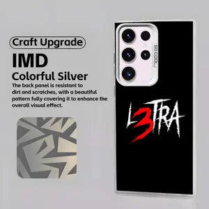 Rapper Luar La L  Phone Case white IMD Colorful Silver Suitable case For Samsung S25 S24 S23 S22 S21 S20 Plus Ultra Note20