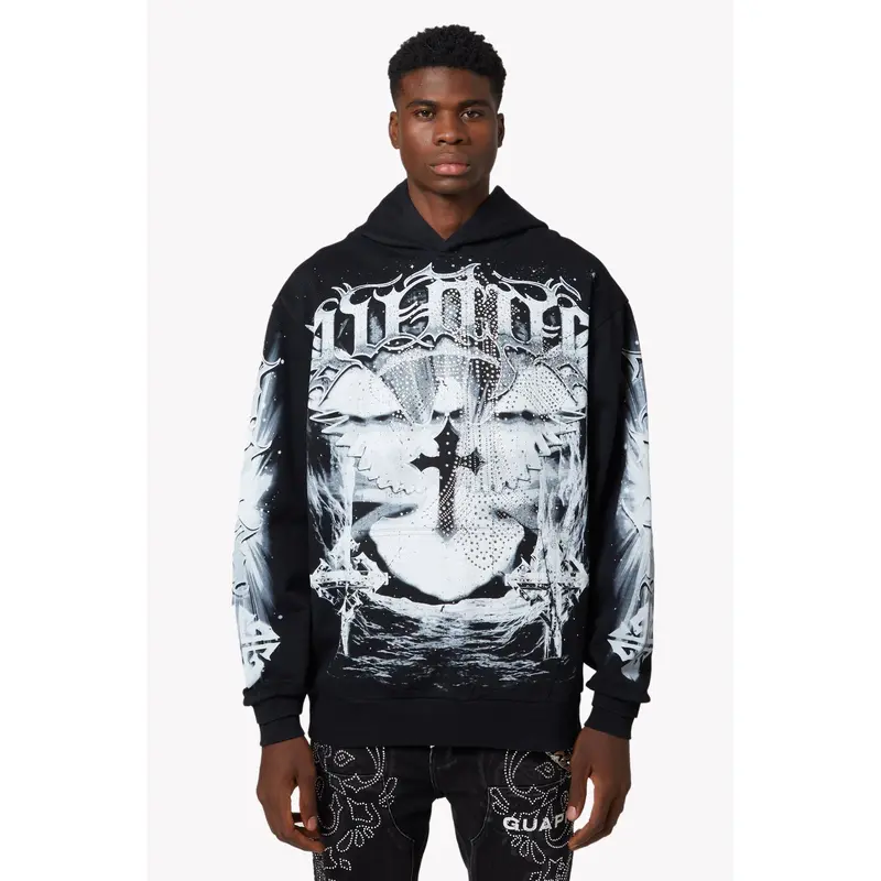 x*割様 GUAPI Demons Inside Hoodie GUAPI OBSIDIAN CYBORG PULL OVER HOODIE – BLUE CITY NYC