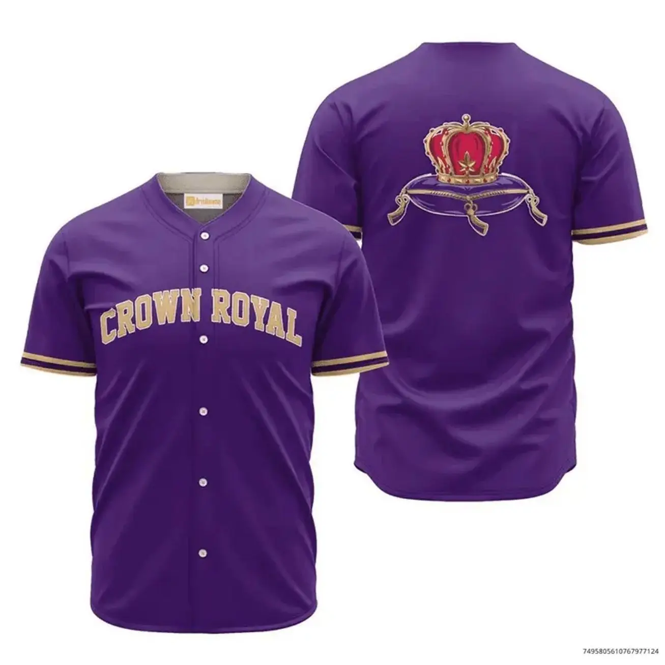 Crown Royal Purple Basic Jersey Shirt For Men Dad Friend, Trendy Gift, Aloha Shirt