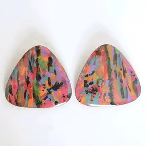 Artisan Pink Statement Earrings