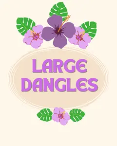 LARGE DANGLES- YOU CLAIM ON LIVE SALE