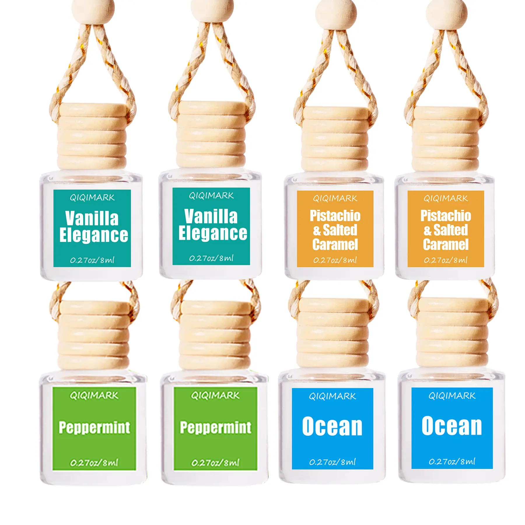 (8PACK)Air Hanging Fragrance Oil Diffuser, Air Freshener Diffuser For Essential Oils, Scents Fragrance Automobile Diffuser, Long Lasting Diffuser,room decor-christmas gift ideas