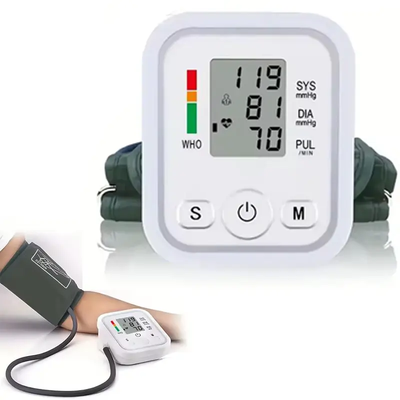 A Must-Have for Every Home—Rechargeable Upper-Arm Digital Blood Pressure Monitor with Voice Announcements, Adjustable Cuff Tightness, and Battery-Powered Operation