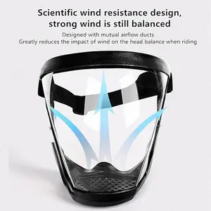 Transparent Anti-Fog Full Coverage Safety Face Shield, Recyclable Dustproof Facial Protective Gear, Ideal for Labor Work, Lawn Trimming, Weed Removal and Garden Decoration Maintenance, Equipped with Convenient Replaceable Filter Accessories