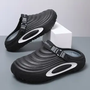 Men’s super popular 2026 new model clogs/slides for outdoor wear—non-slip, wear-resistant, thick-soled, height-boosting, reversible