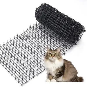 78" x 11" Outdoor Cat Deterrent Mat with Spikes, Reusable Prickle Strip Barrier for Digging Prevention, Heavy Duty Pet Training Mat for Gardens, Non-Toxic Digging Stopper Solution for Yards critter  trail  cage