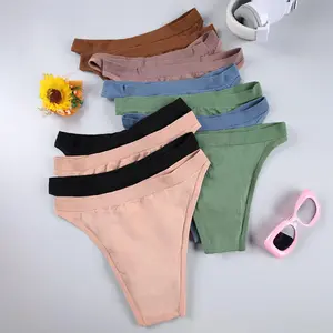 Women's Soft & Stretchy Low-Rise Panties 12pcs Comfort Fit Underwear Solid Color Pastel Knit Knickers Minimalist Everyday Wear
