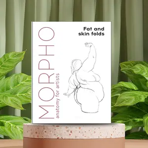 Beginner Comic Drawing Tutorial Book, Fat & Thin Body Practice, Suitable for Adults & Teens, Portable Size, Ideal Gift, No Pen Included