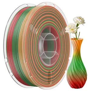 95A TPU 3D Printer Filament, 1.75mm Multicolor Rainbow TPU Filament,Color Change Flexible Soft 3D Printing Filament 1kg (2.2lbs)