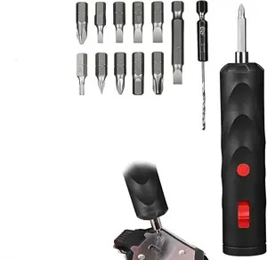 Cordless Electric Screwdriver, Rechargeable Mini Power Screwdriver Kit with Bits, Portable Electric Drill Driver for Home Repair, DIY