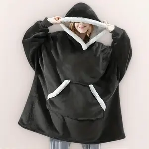 Unisex Hooded, 350GSM Soft Warm Comfortable Oversized with Pocket, Mother's Day Gifts, Portable Wearable Home Office Travel, Lightweight Cozy