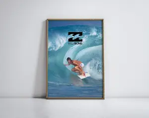 Billabong Surfing Poster Retro Surf Art Print