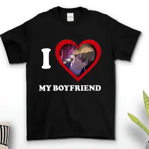 I Love My Boyfriend Jujutsu Kaisen Naoya Zenin T-Shirt – Heartfelt Commander in Heart Meme for Jujutsu Kaisen Fans Celebrating Duty, Devotion, and Fandom Romance