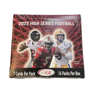 2022 Sage High Series Football Hobby Cards - (1 Autographed card per pack, 16 Autographed cards per box)