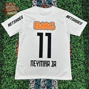Neymar 11 Football Jersey, 2012 2013 Home Retro Soccer Shirt, Vintage White Sports Apparel, Brazilian Soccer Fan Gift, Collector Kit