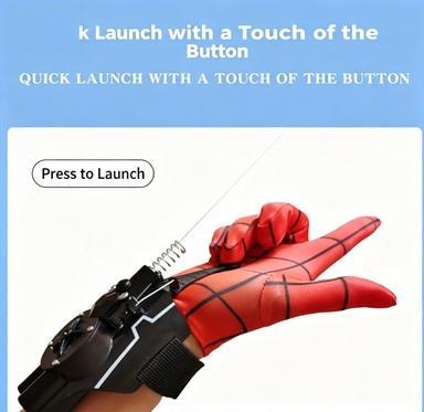 1. Spider Web Launcher Glove Toy, Rechargeable Spider Shooter with Suction Cup Dart, Super Hero Cosplay Wrist Toy Gift for Boys Kids