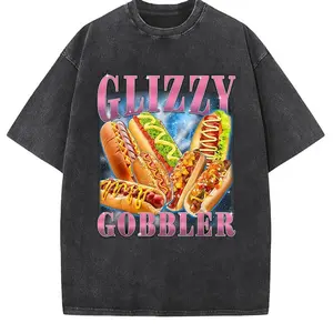 100% Cotton 100% Cotton Funny Glizzy Gobbler Meme Hilarious Hot Dog Glizzy Lovers T-Shirt Golf Gift T-Shirt For Men And Women