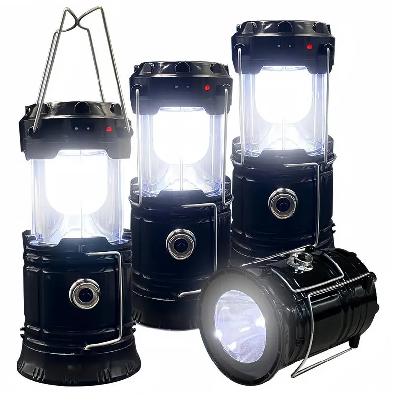 4/8PCS Camping Light - 2000mAh Power Bank,Retractable, Solar-powered, High Power Flashlights, Rechargeable Portable Work Light, Tools and Gadgets, Tech Gadgets, Father's Day Gifts, Gifts for Him, Emergency Use