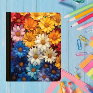 Composition Book - Rainbow Flowers