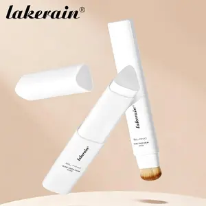 Dual-Ended Concealer Foundation Stick with Makeup Brush, Double Sided Foundation, Streak-Free Coverage, Suitable for All Skin Types, Women's Cosmetics