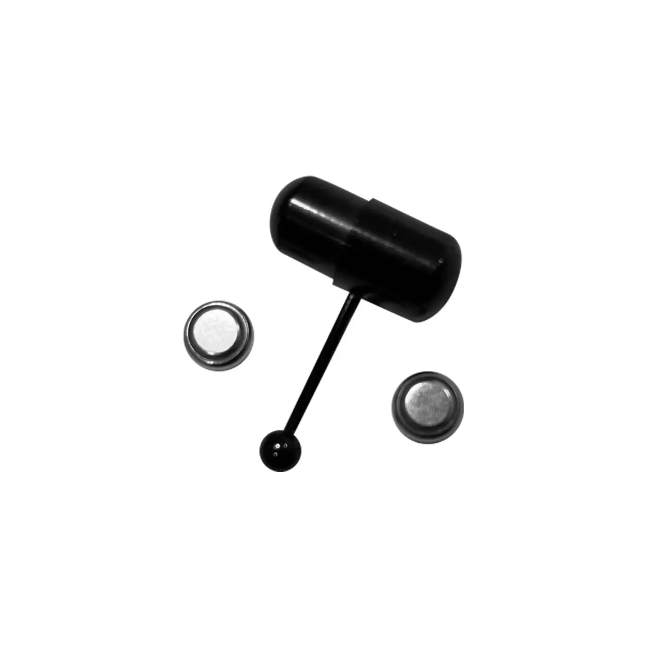 14g Surgical Steel Vibrating Tongue Ring Barbell Tongue Piercing Jewelry W/ 2 Batteries Ion Plated Black - TikTok Shop 14g Surgical Steel Vibrating Tongue Ring Barbell Tongue Piercing Jewelry W/ 2 Batteries Ion Plated Black - TikTok Shop