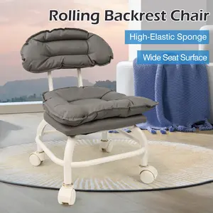 1 Count Rolling Backarest Chair, Durable Swivel Casters For Stability