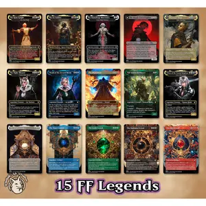 15+ FF Staples | Fantasy Series Proxy Cards with Cloud, Seph, Tifa, Vivi, Crystals, Buster Sword, Summon Bahamut, Kefka (Final -ly!)