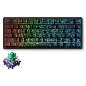 MCHOSE Jet75 Hall Effect Magnetic Switch Keyboard, 75% Layout 80 Keys Gaming Keyboard with 0.1ms Latency 8K Polling Rate, Hot-Swappable RGB Backlit PBT Keycaps for Gamers & Creators