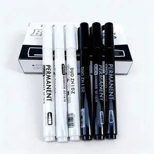 Waterproof Oil-Based Markers (3 + 3 ), Fabric Wood Leather Markers, Perfect Learning Supplies, Ideal for School and Office Use