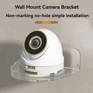 2 monitoring brackets, universal monitoring bracket, no drilling required, installation, wall mounted camera base, wall mounted storage rack