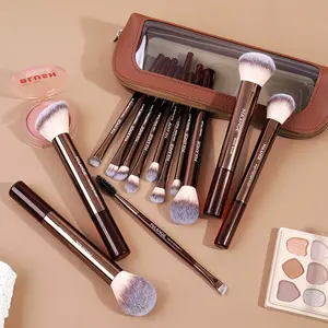 Maange 14-Piece Makeup Tool Set, Includes 13 Brushes + Brush Case, Foundation Brush, Blush Brush, Loose Powder Brush, Eyeshadow Brush, Mascara Brush, Highlighter Brush