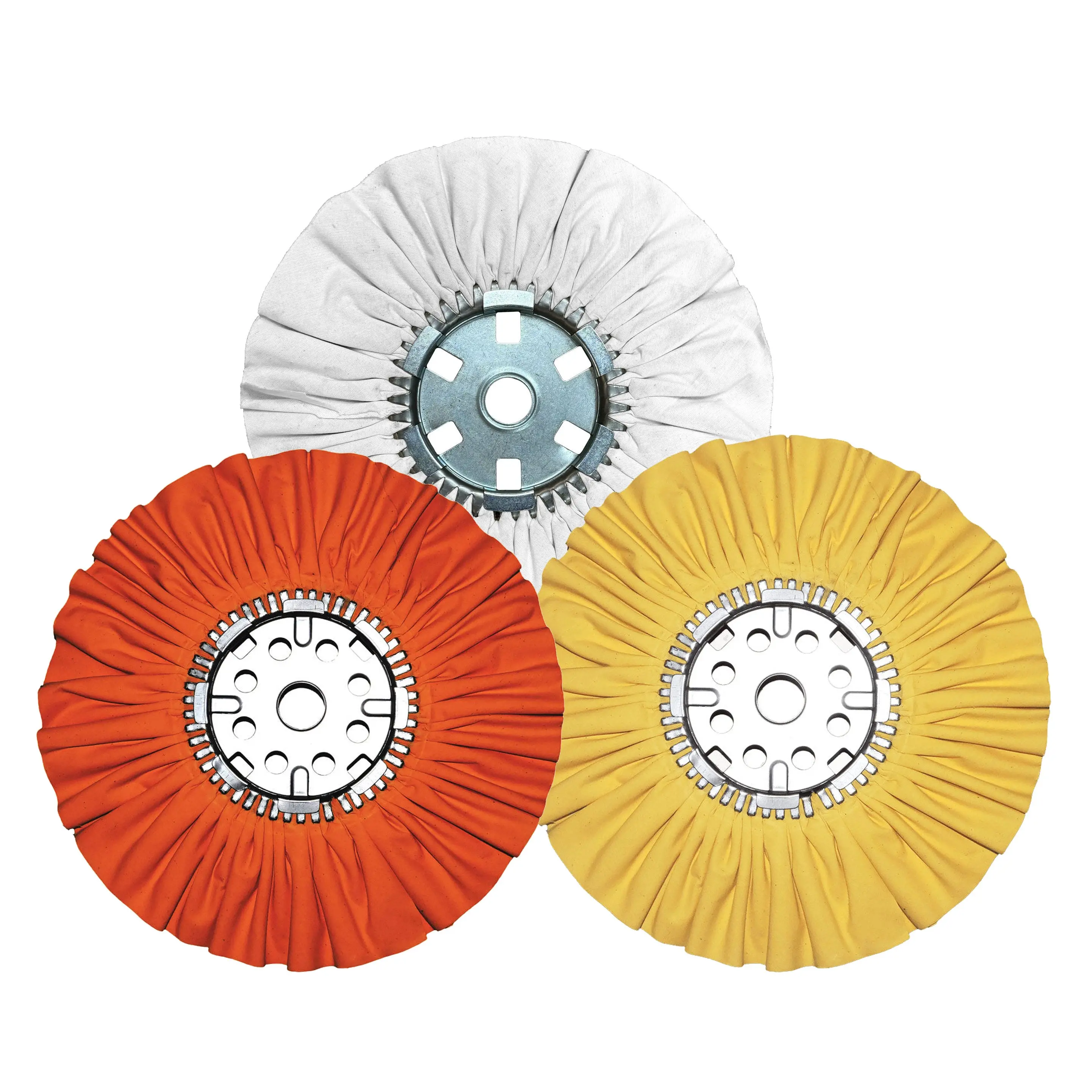 Renegade Products Case Pack 12", 14", 16", and 20" Airway Buffing Wheels for Wheel Polishing Machines (5/Pack) | Industrial Metal Polishing for Aluminum & Stainless Steel