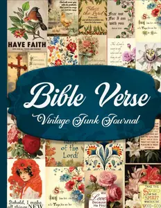 Bible Verse Vintage Junk Journal: A Collection of Christian Scripture Pieces for Paper Crafts, Mixed Media, Scrapbooking, Decoupage, Collage Art, and More