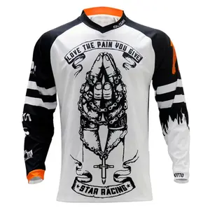 Motocross Shirt Long Sleeve Men Downhill Jersey Off-Road Bicycle Racing T-Shirt Quick Dry Cycling Enduro Polera Mtb Jersey