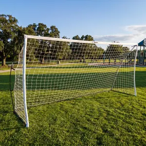 Segawe 1 Pack 12 x 6 FT Folding Soccer Goal for Backyard, Heavy Duty Soccer Net with Reinforced Steel Frame, Soccer Training Goal for Kids, Teens & Adults W/Ground Stakes and Net