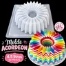Molde de plastico para gelatina en forma de acordeón